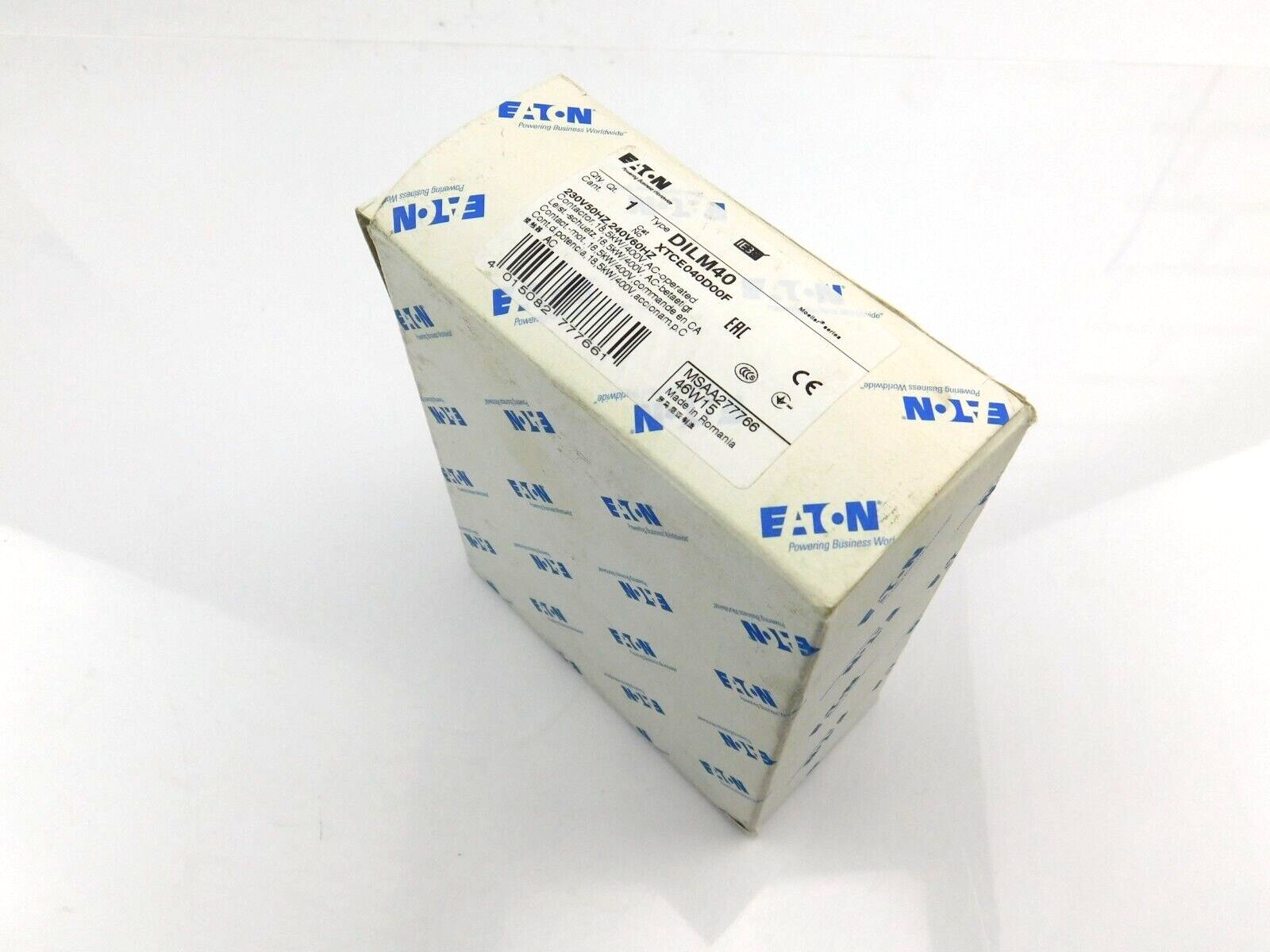 EATON Leistungsschütz DILM40 230V50Hz, 240V60Hz 18,5 KW