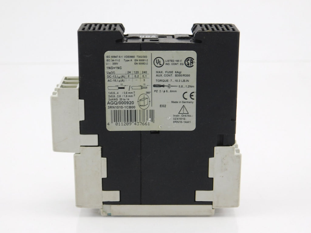 SIEMENS SIRIUS Motorschutzrelais 3R 3RN1010-1CB00
