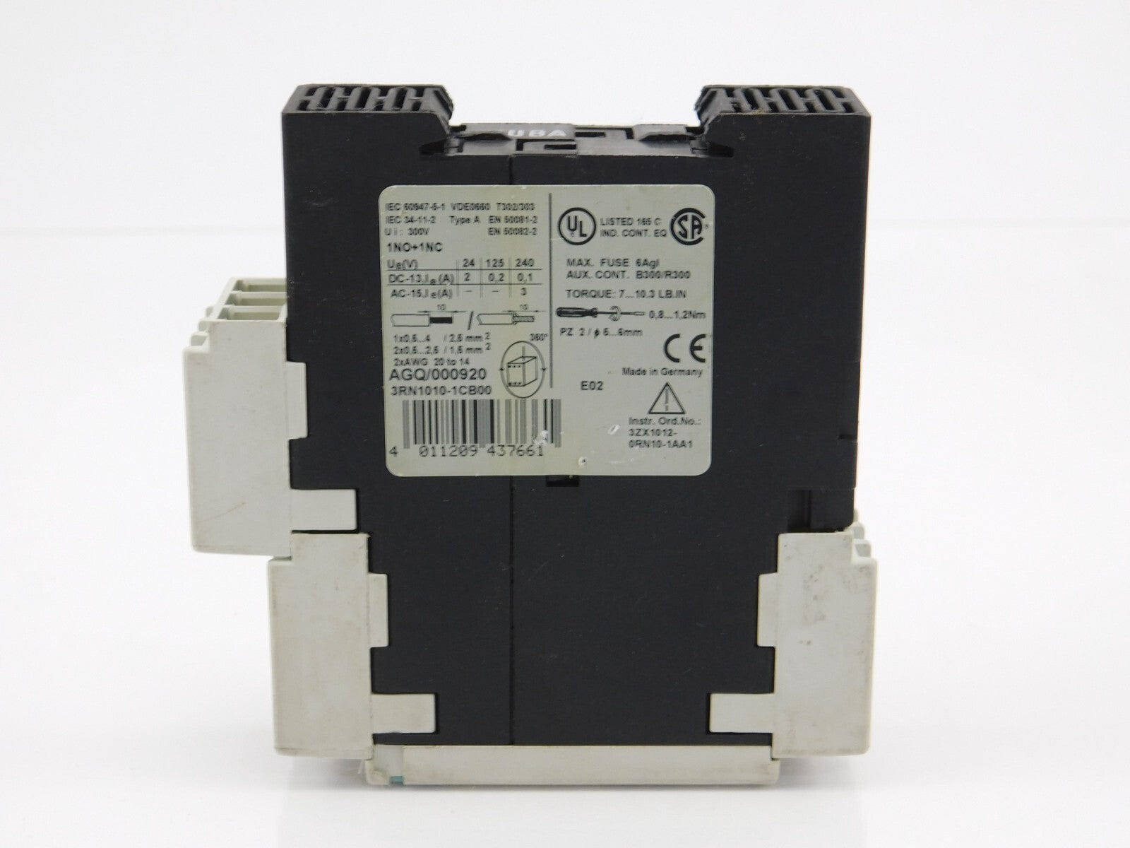 SIEMENS SIRIUS Motorschutzrelais 3R 3RN1010-1CB00