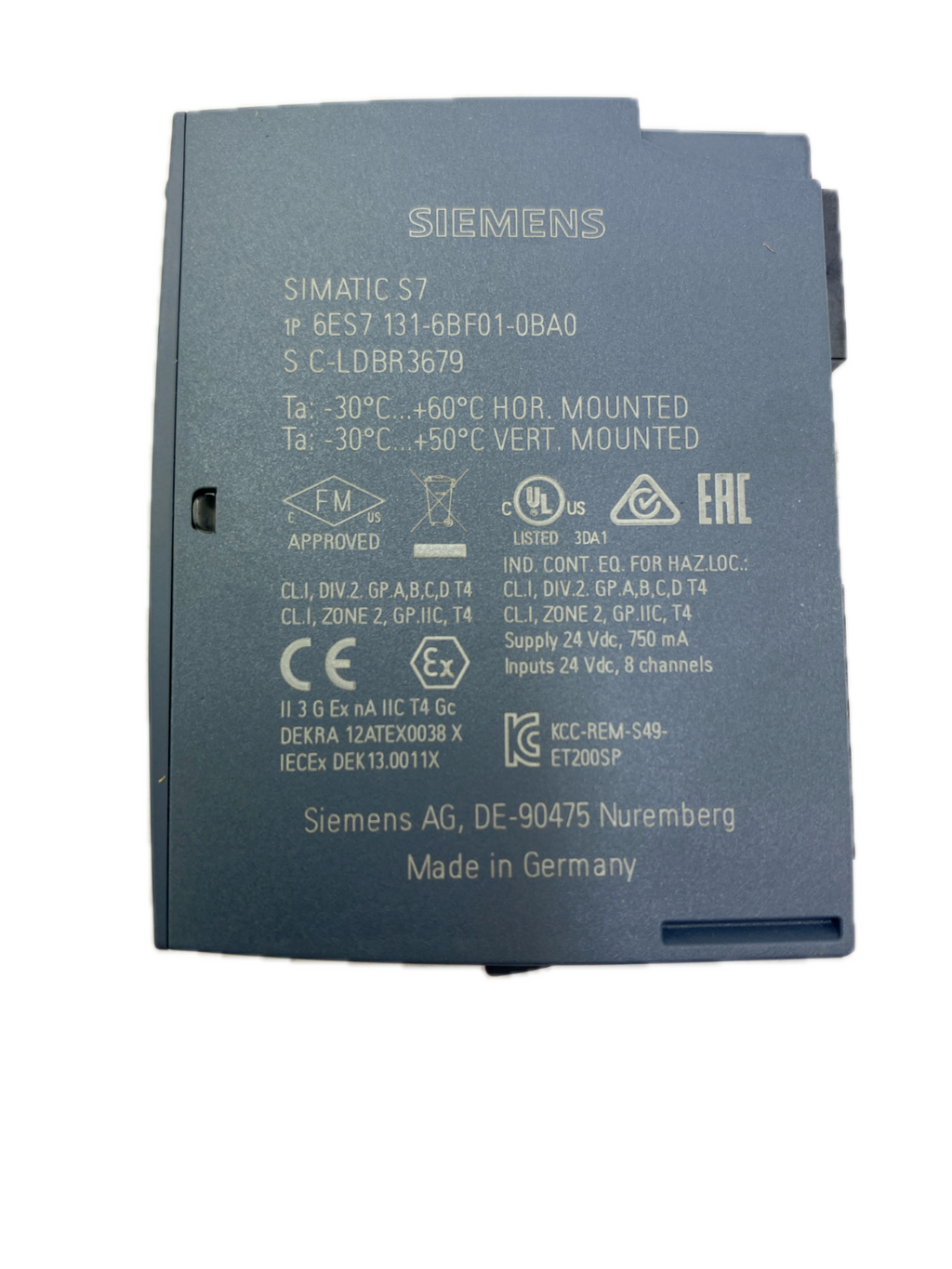 SIEMENS SIMATIC S7 6ES7 131-6BF01-0BA0