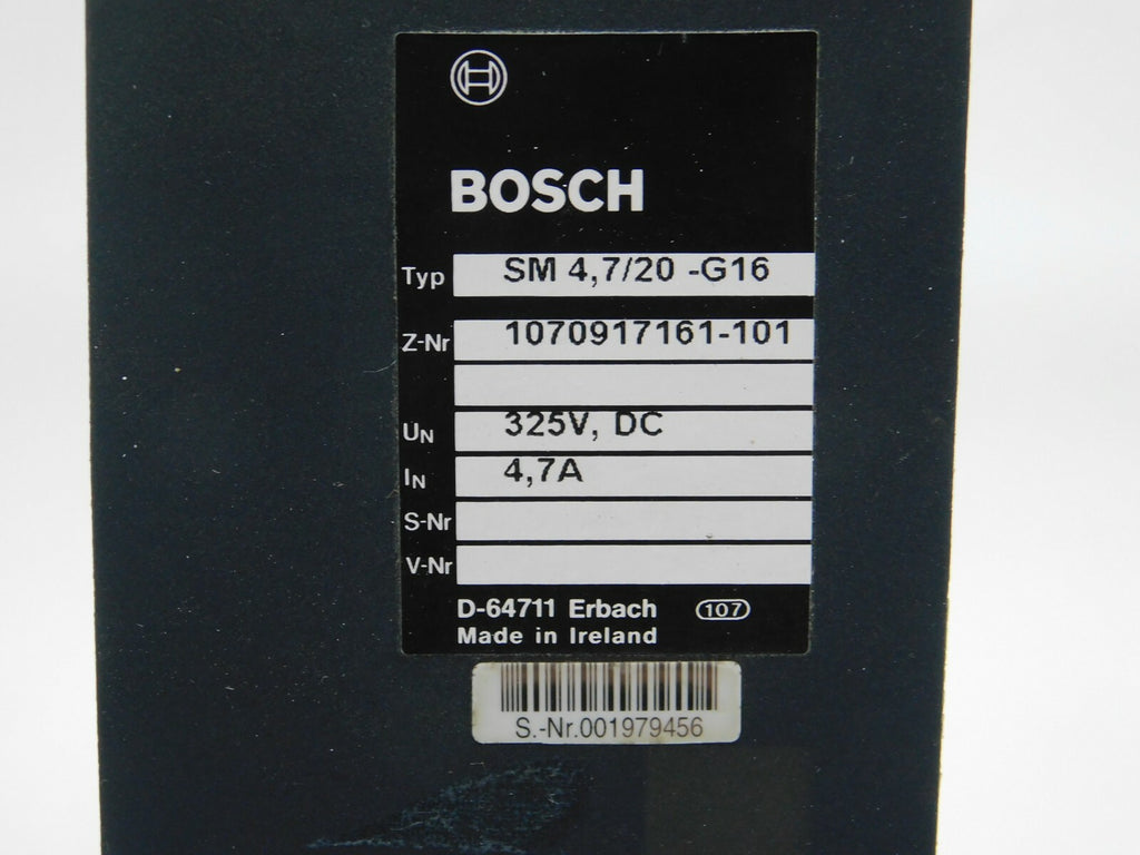 BOSCH Servo Module SM 4,7/20 -G16 1070917161-101 325V,Dc 4,7A T161-622H T2396