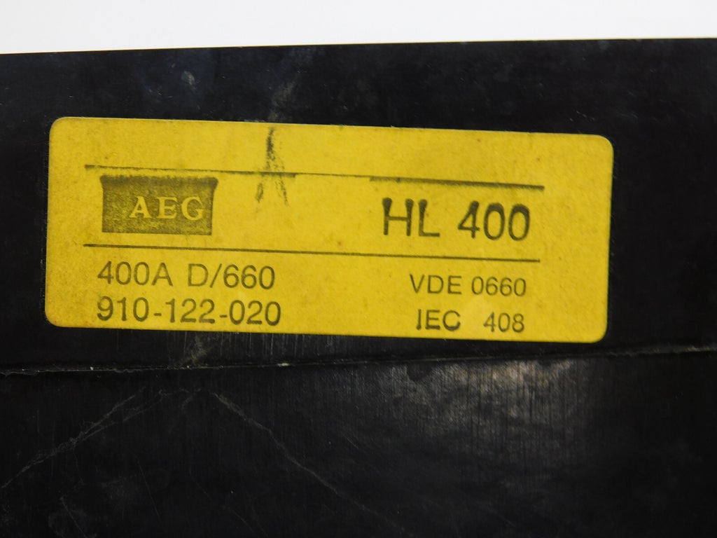 AEG Lastschalter HL400 400A D/660 910-122-020 VDE 0660