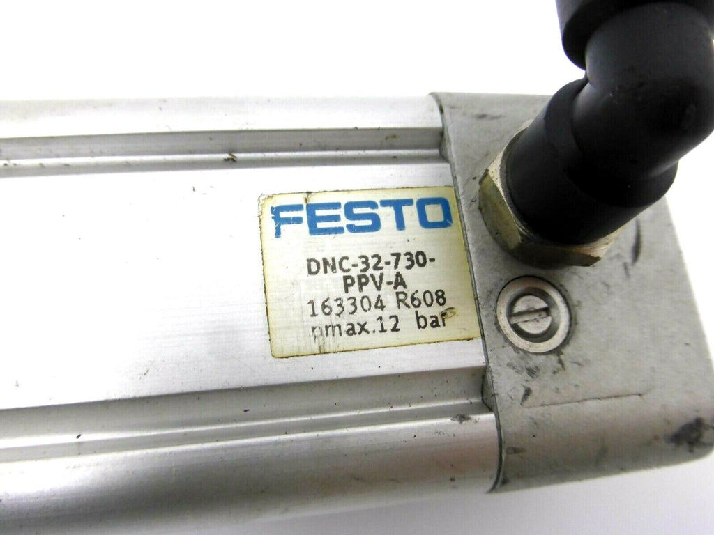 FESTO Pneumatik-Zylinder DNC-32-730-PPV-A 163304 R608 pmax.12 bar