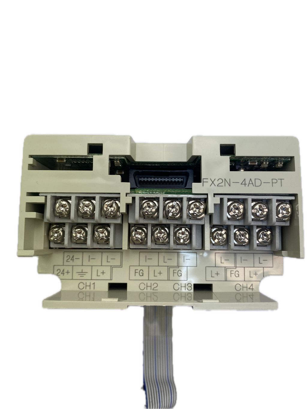 MITSUBISHI PROGRAMMABLE CONTROLLER MODEL FX2N-4AD-PT POWER SUPPLY 24VDC Version2