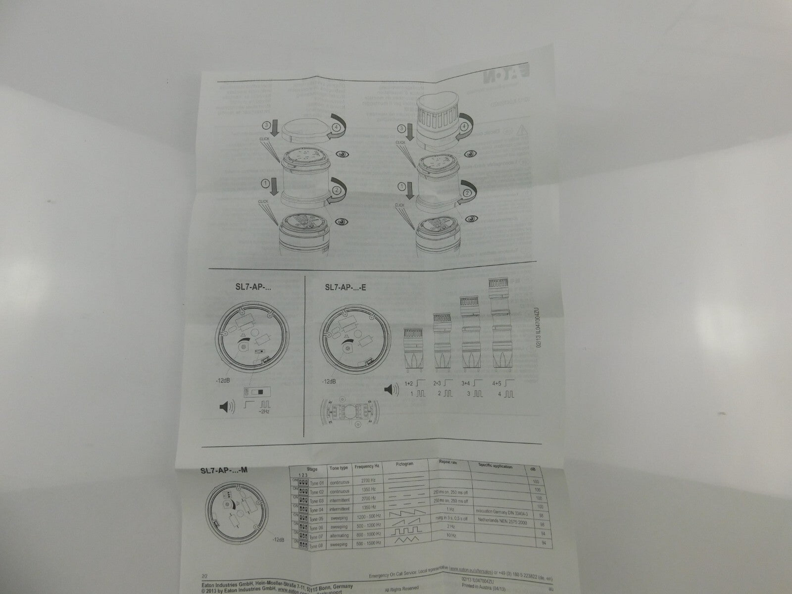 EATON Akustikmelder SL7-AP24-M