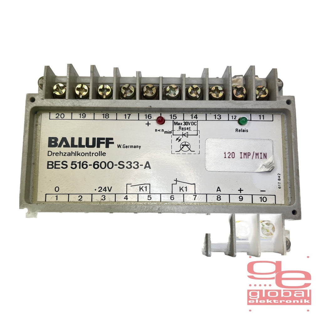 BALLUFF Drehzahlkontrolle  BES 516-600 S-33-A NR: 118506