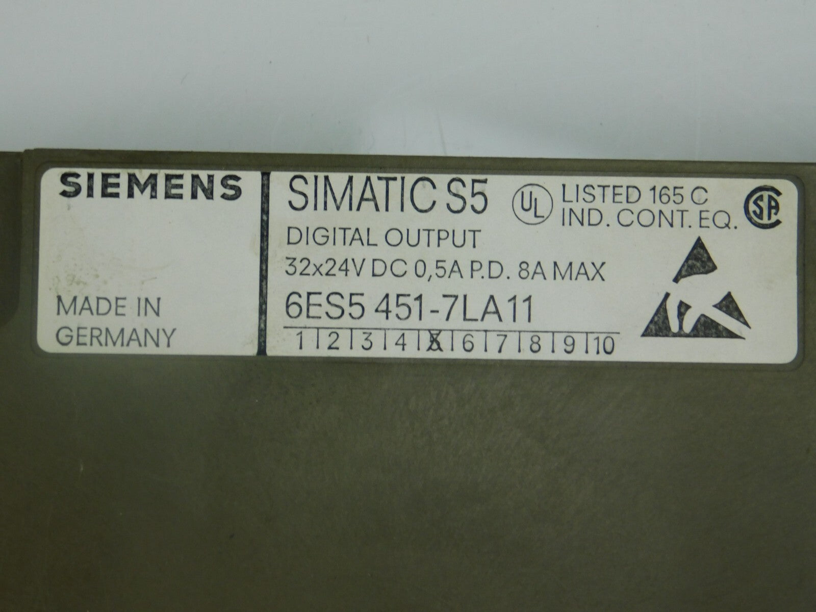 SIEMENS SIMATIC S5 DIGITAL INPUT 6ES5 451-7LA11