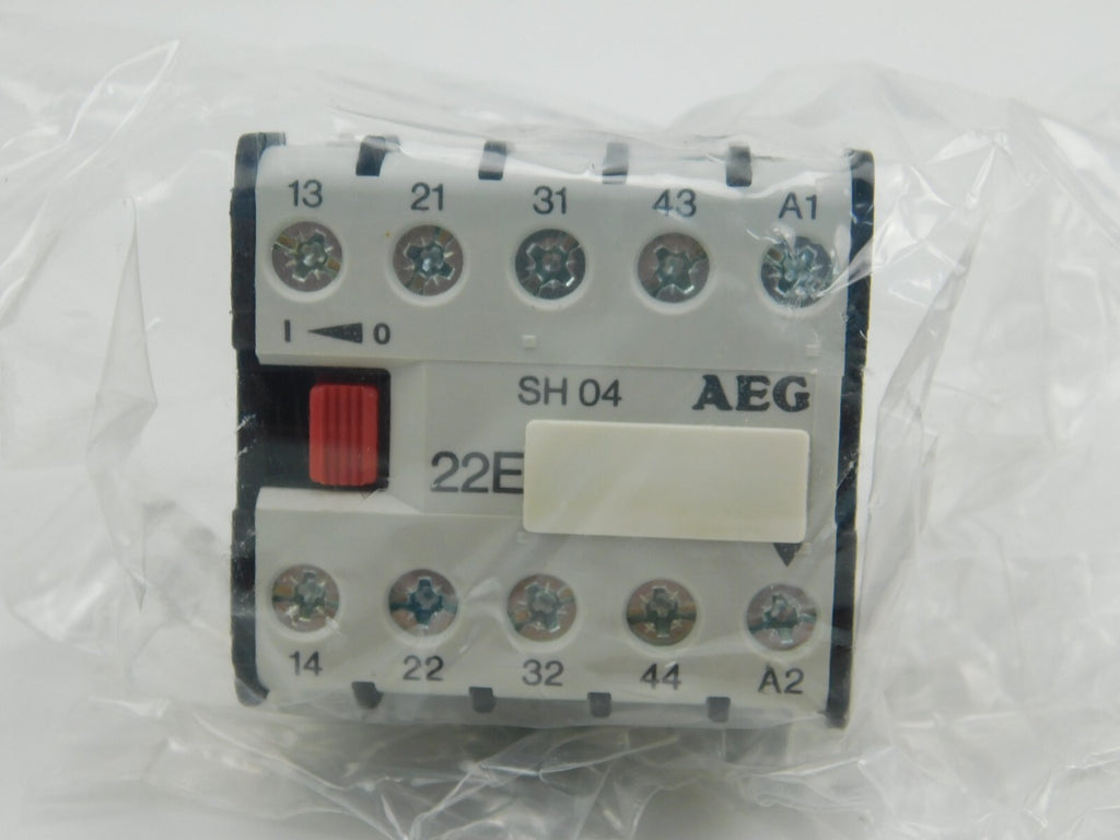 AEG Hilfsschütz 10X Mini-Schütz / Mini-Contactor SH 04G.22E 24 VDC