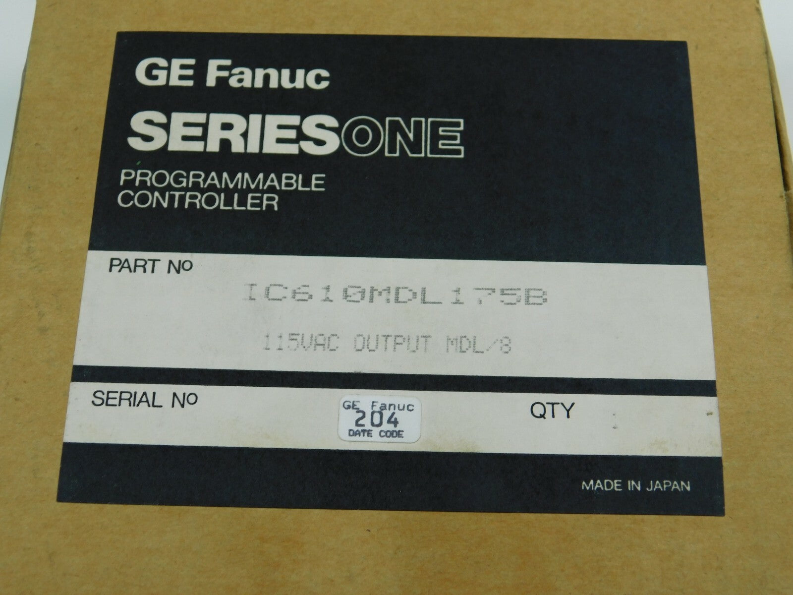 GE FANUC  IC610MDL175B