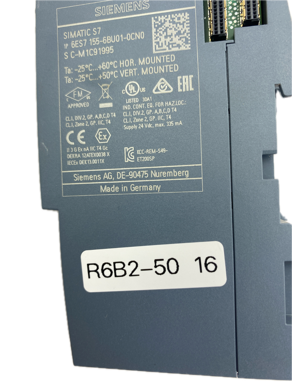 SIEMENS SIMATIC S7 6ES7 155-6BU01-0CN0 S C-M 1C91995