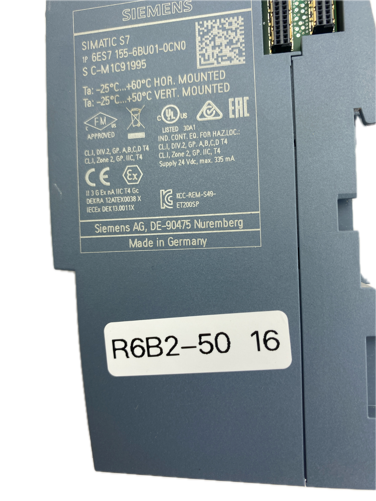 SIEMENS SIMATIC S7 6ES7 155-6BU01-0CN0 S C-M 1C91995