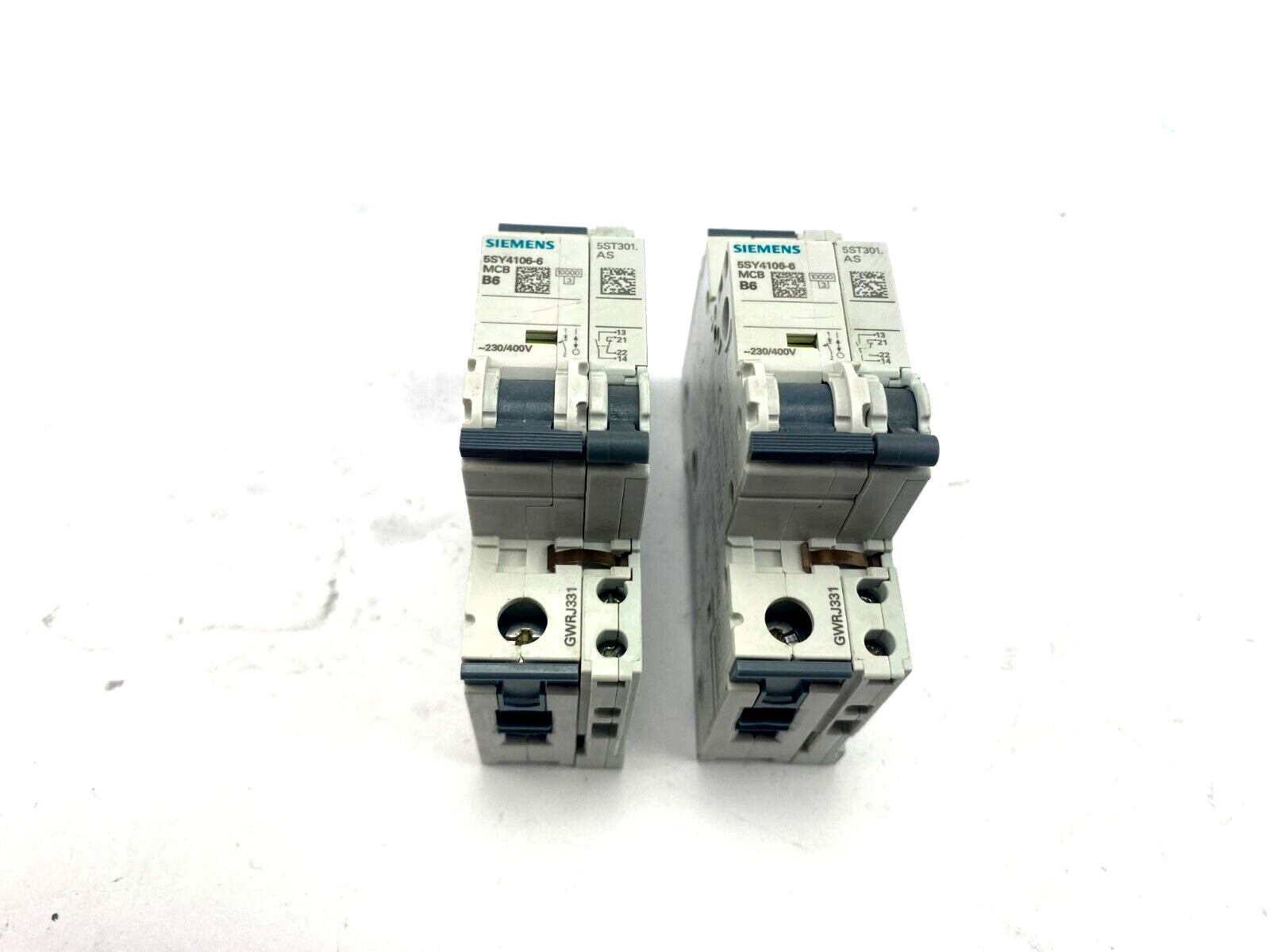 SIEMENS 5SY4106-6 MCB B6 230/400V+5ST301.AS**2 Stück**