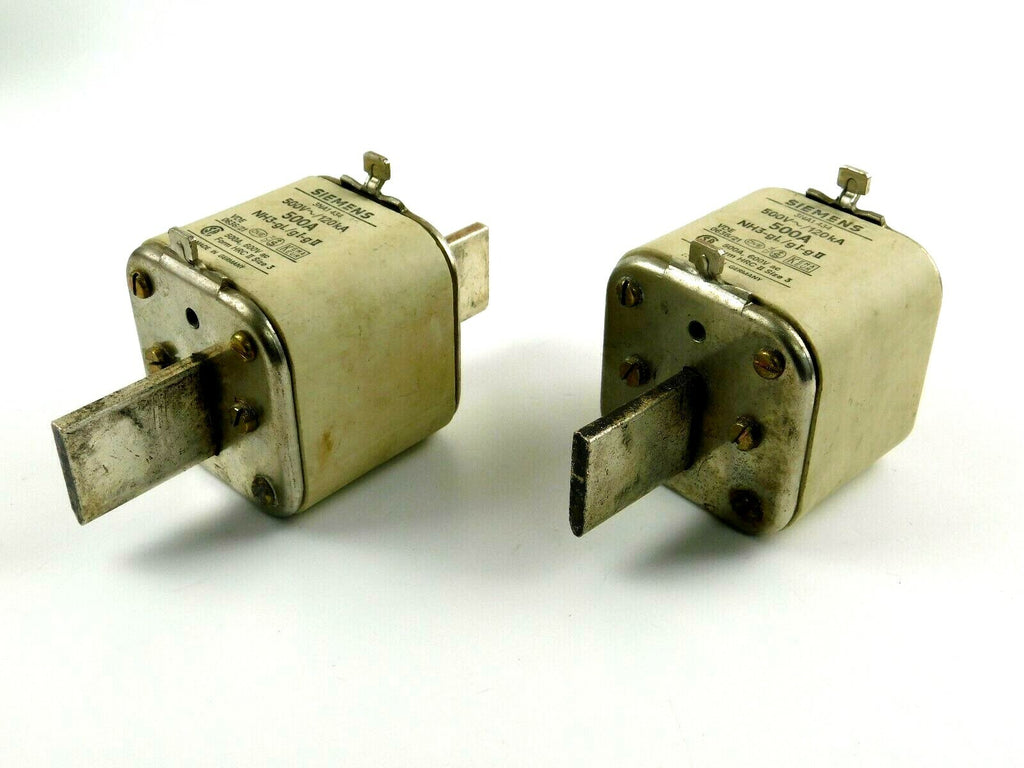 Siemens NH3-gL/gI-gII 500A 500V 3NA1 434  ** 2 Stück **