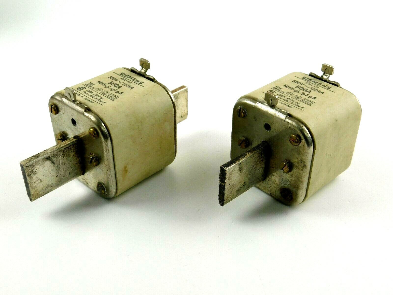 Siemens NH3-gL/gI-gII 500A 500V 3NA1 434  ** 2 Stück **