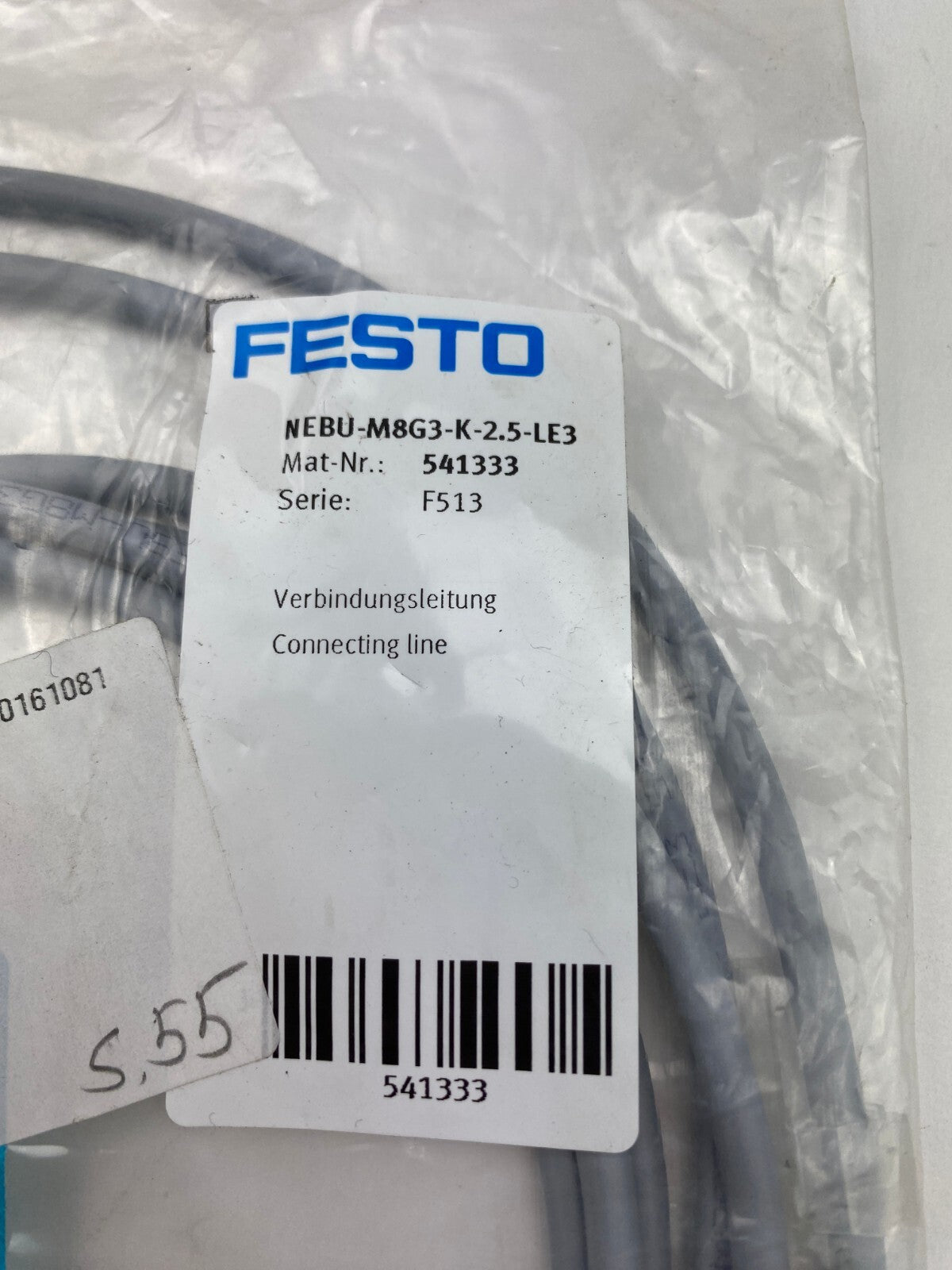 FESTO NEBU-M8G3-K-2:5-LE3 541333