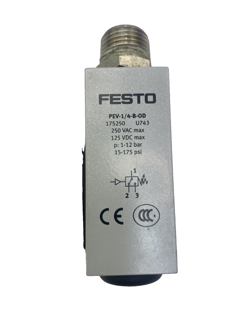 Festo PEV-1/4-B-OD Druckschalter 1-12 bar (175250)