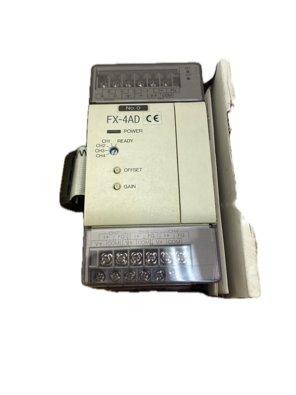 MITSUBISHI PROGRAMMABLE CONTROLLER MODEL: FX- 4AD POWER: DC24V