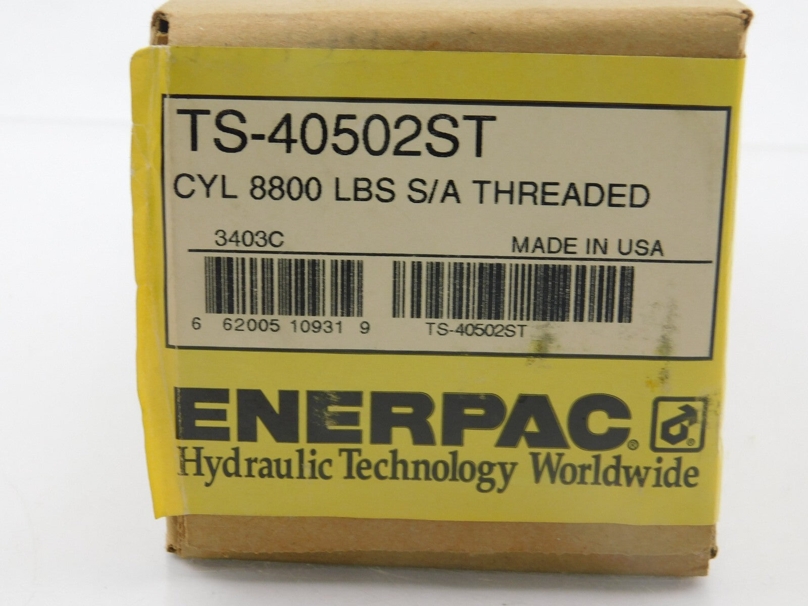 ENERPAC TS-4050ST CYL 8800 LBS S/A THREADED 3403C