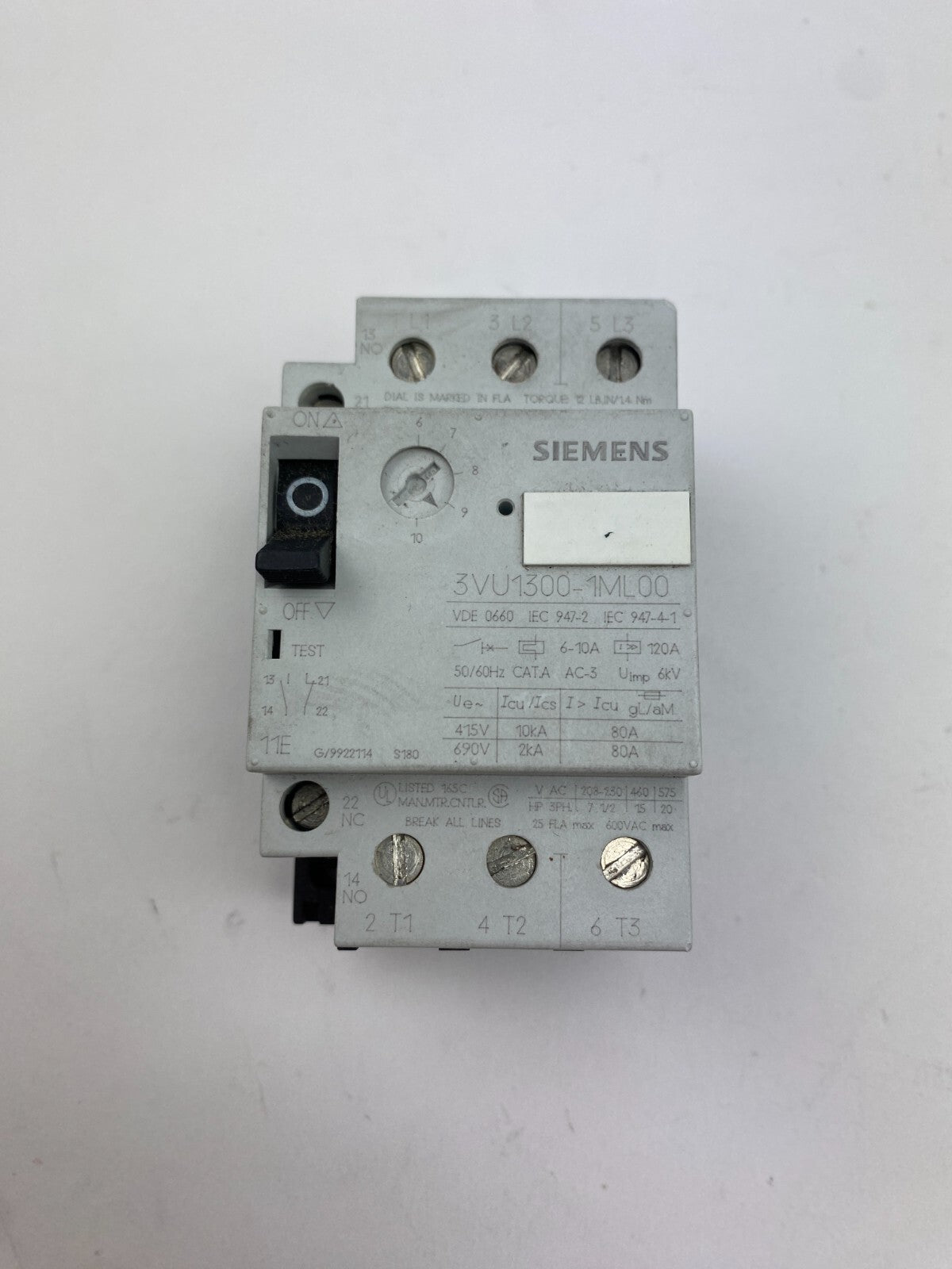 SIEMENS 3VU1300-1ML00 6-10A