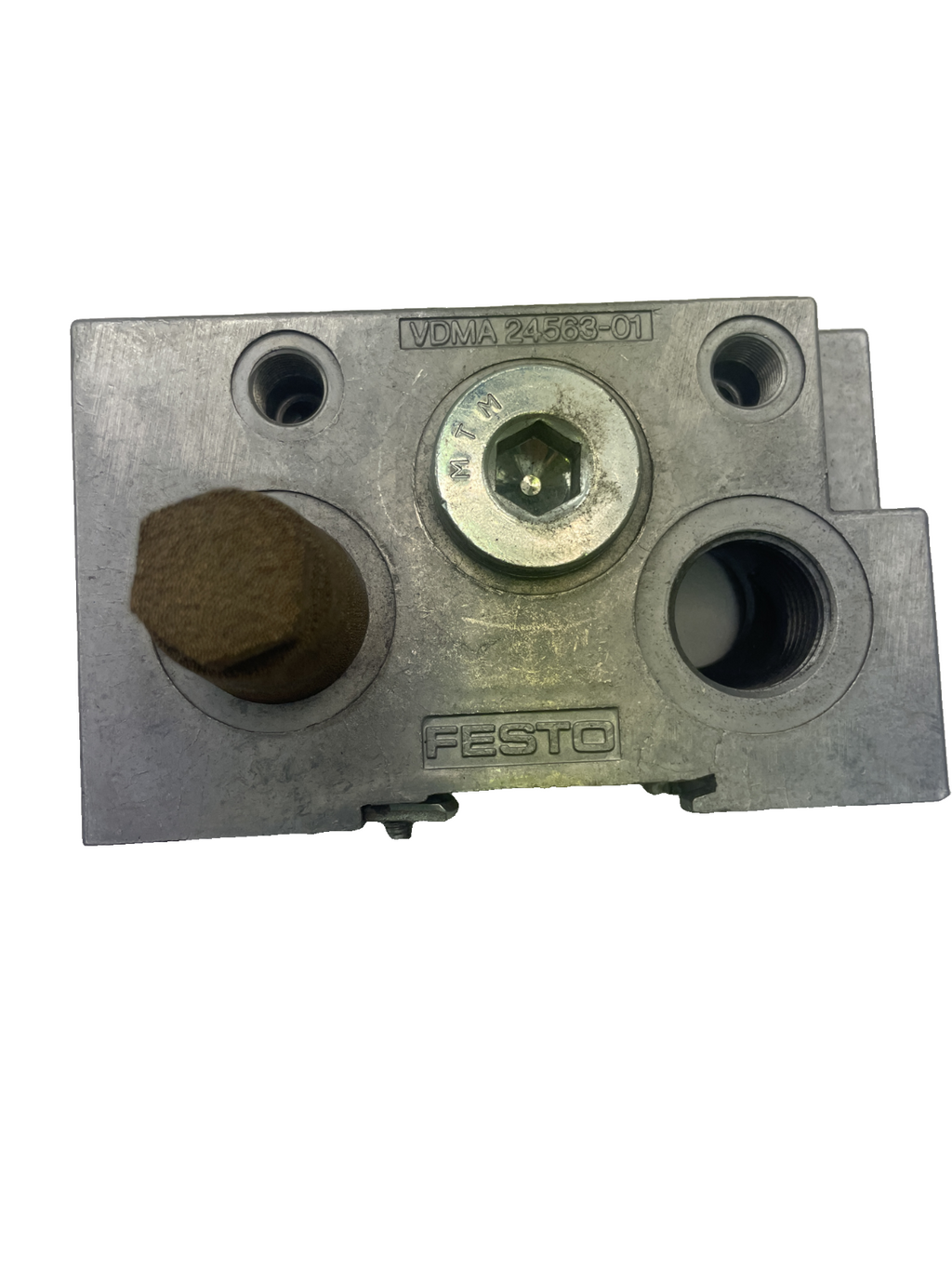 Festo NEV-01-VDMA (161 104) Anschlussplatte VDMA 24563-01 mit Schalldämpfer