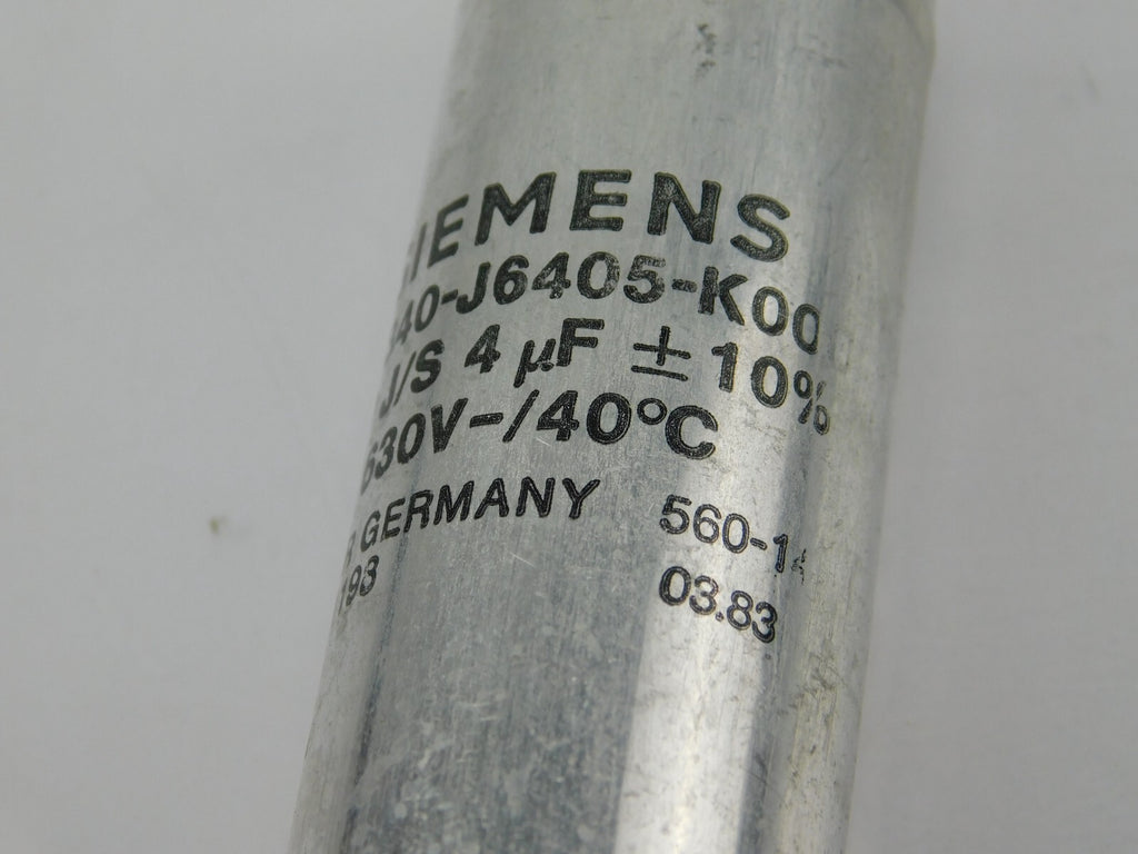 Siemens B25340-J6405 K000 MpJ7S 4µF +- 10% 630V-/40°C ** 12 Stück**