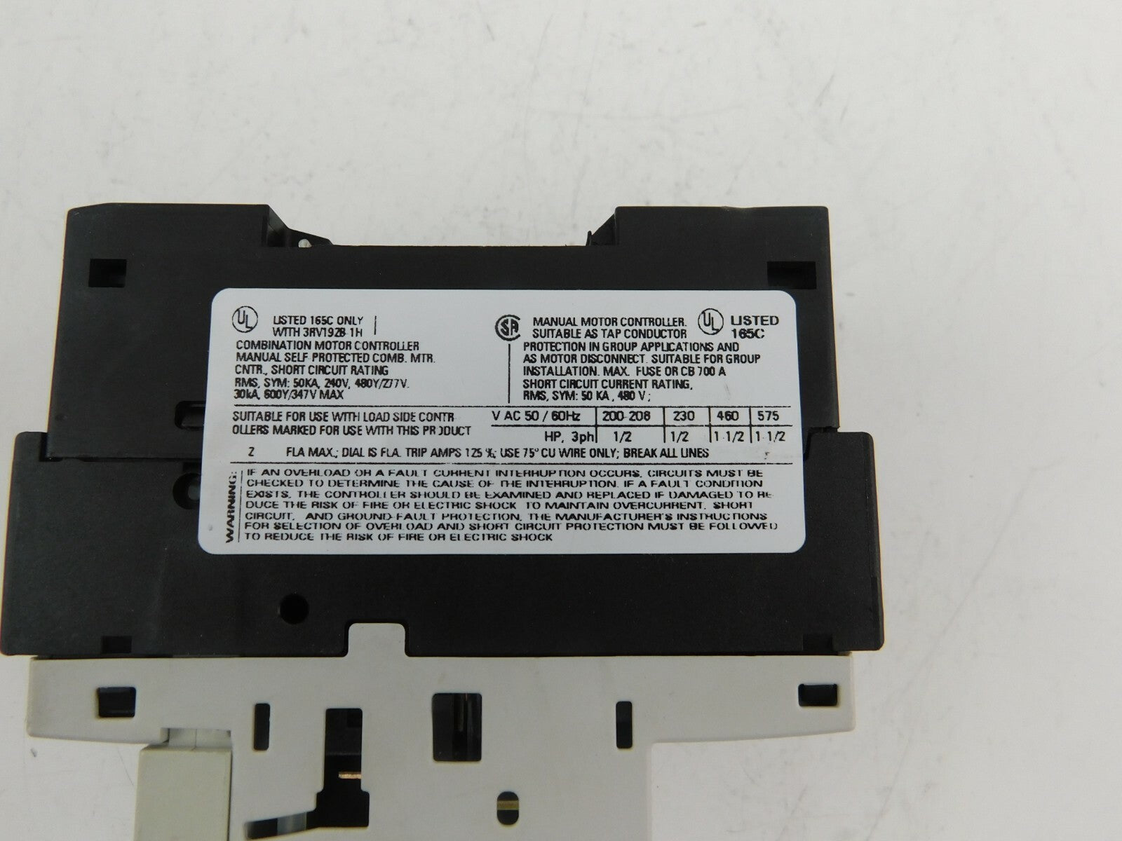 SIEMENS SIRIUS Leistungsschalter  3RV1021-1BA10 1,4-2A ** 3 Stück **