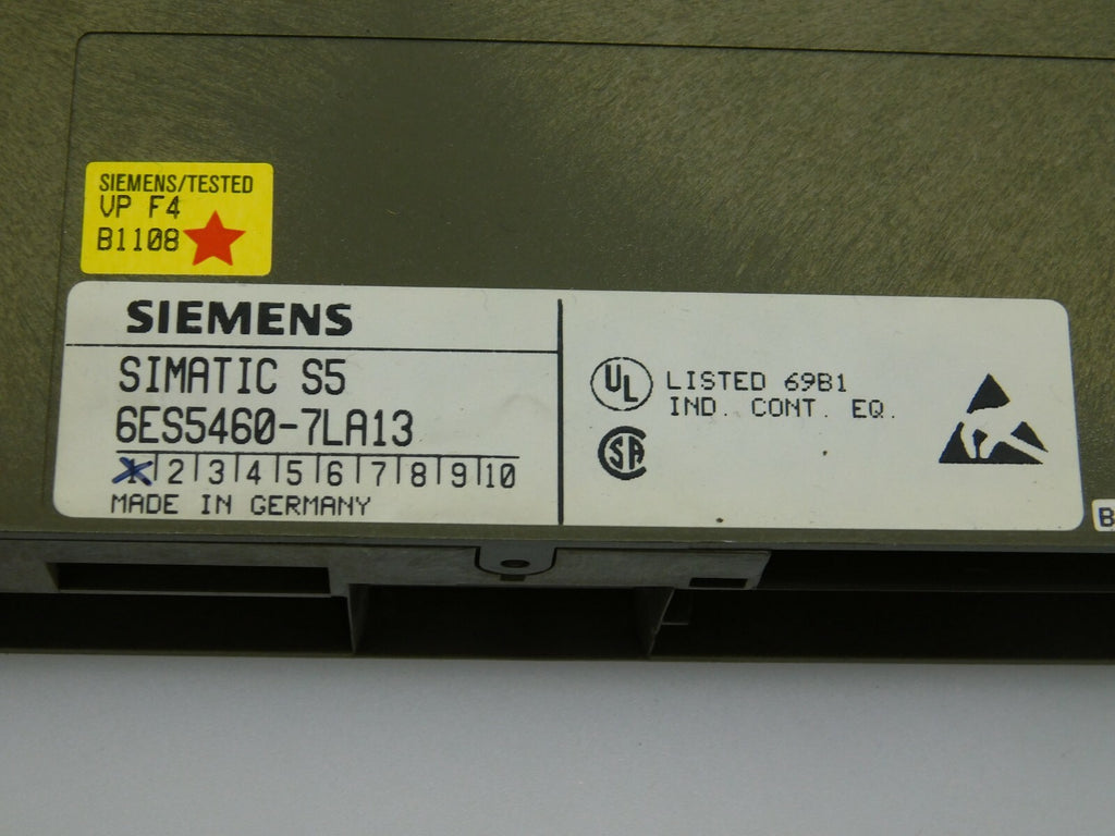 SIEMENS SIMATIC S5 6ES5460-7LA13 ANALOG INPUT 8 Channels