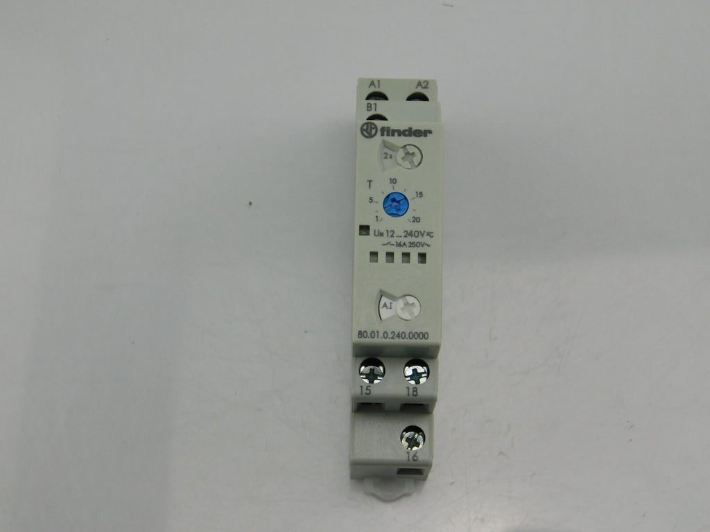 Finder Zeit Relais 80.010.240.0000 16A-250V 12...240V AC-DC