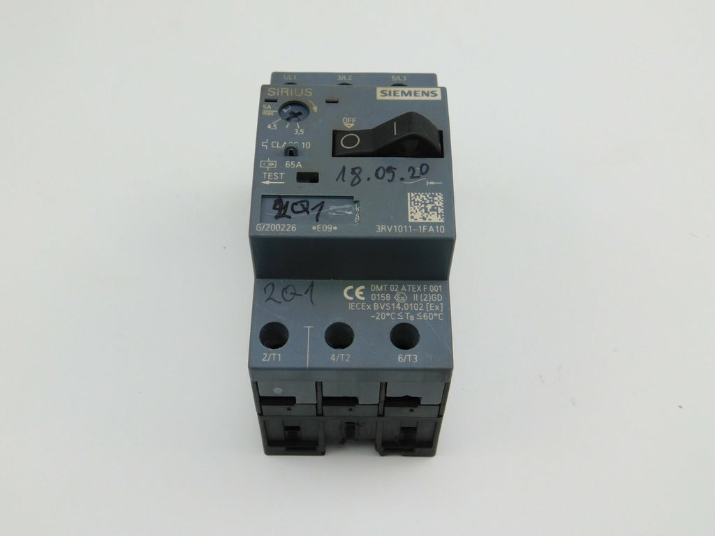 SIEMENS SIRIUS Leistungsschalter 3,5...5A 3RV1011-1FA10