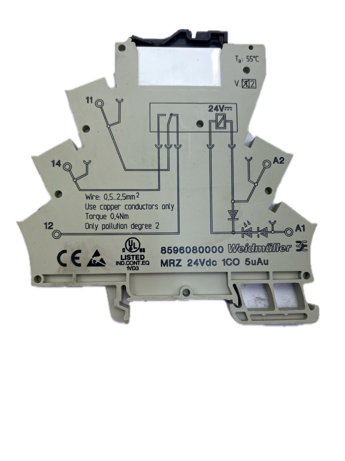 Weidmüller MRZ 24Vdc 1CO 5uAu 8596080000 ** 4 st**