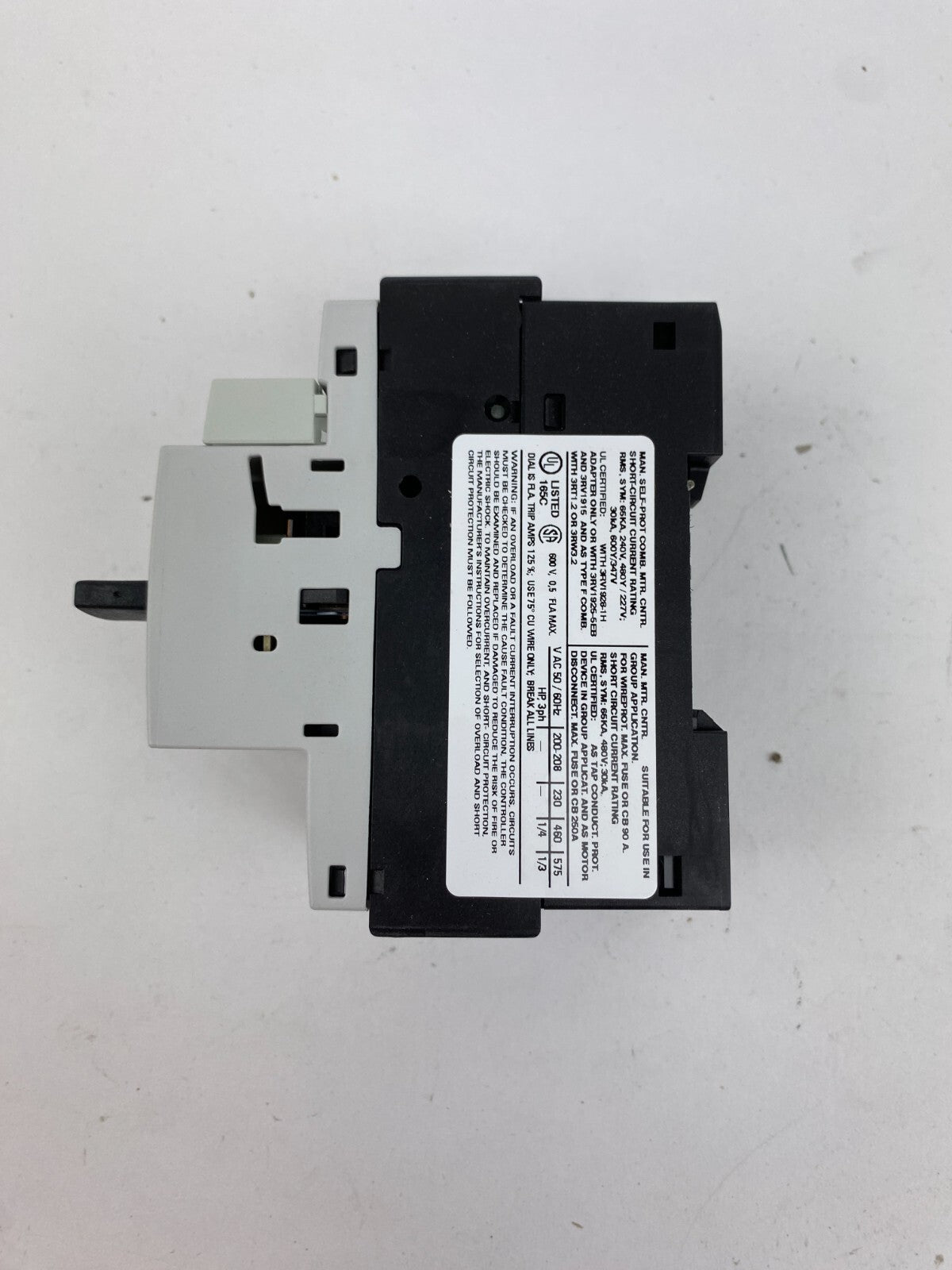SIEMENS SIRIUS 3RV1021-0FA15 0,5A