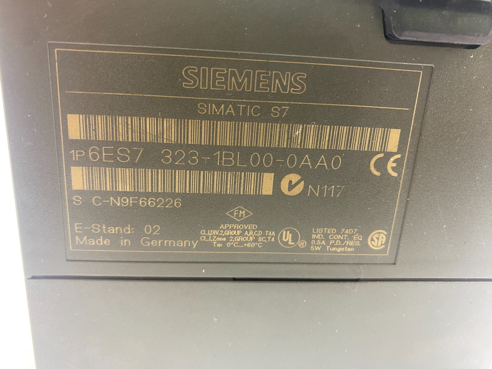 SIEMENS SIMATIC S7 6ES7 323-1BL00-0AA0