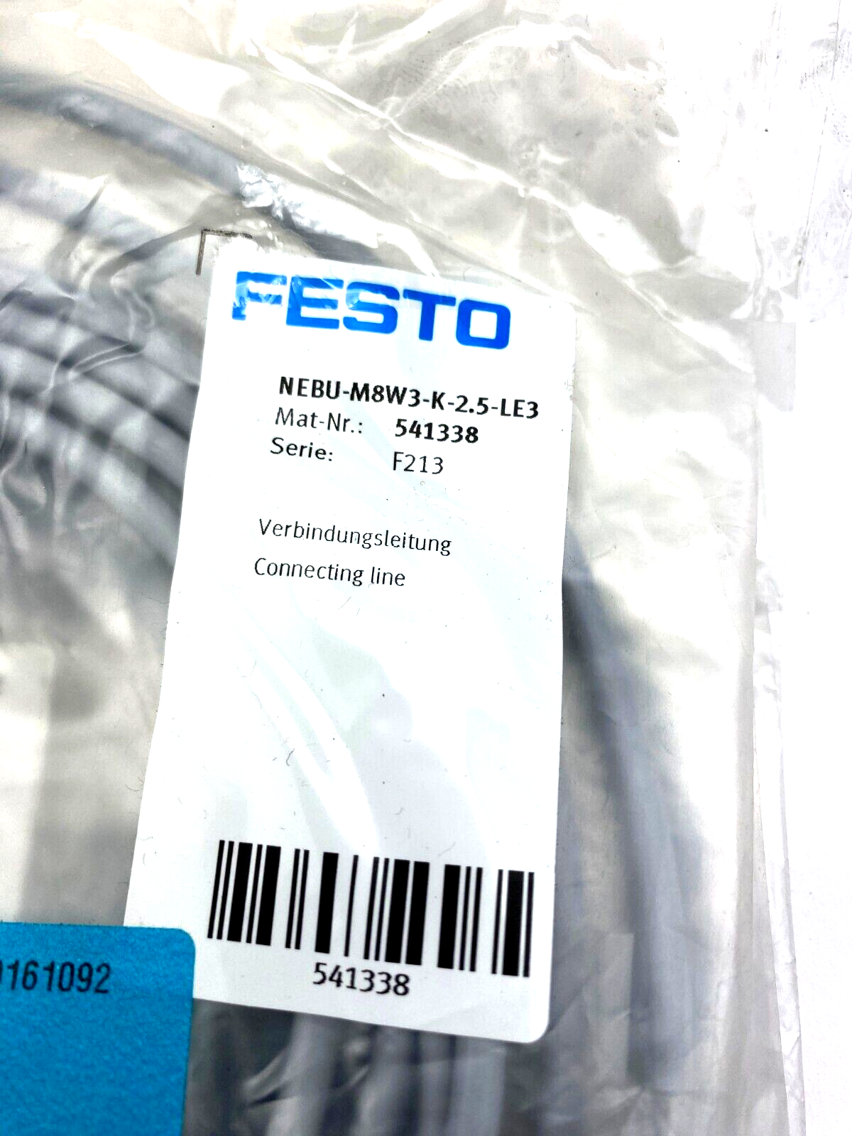 FESTO NEBU-M8W3-K-2.5-LE3 541338