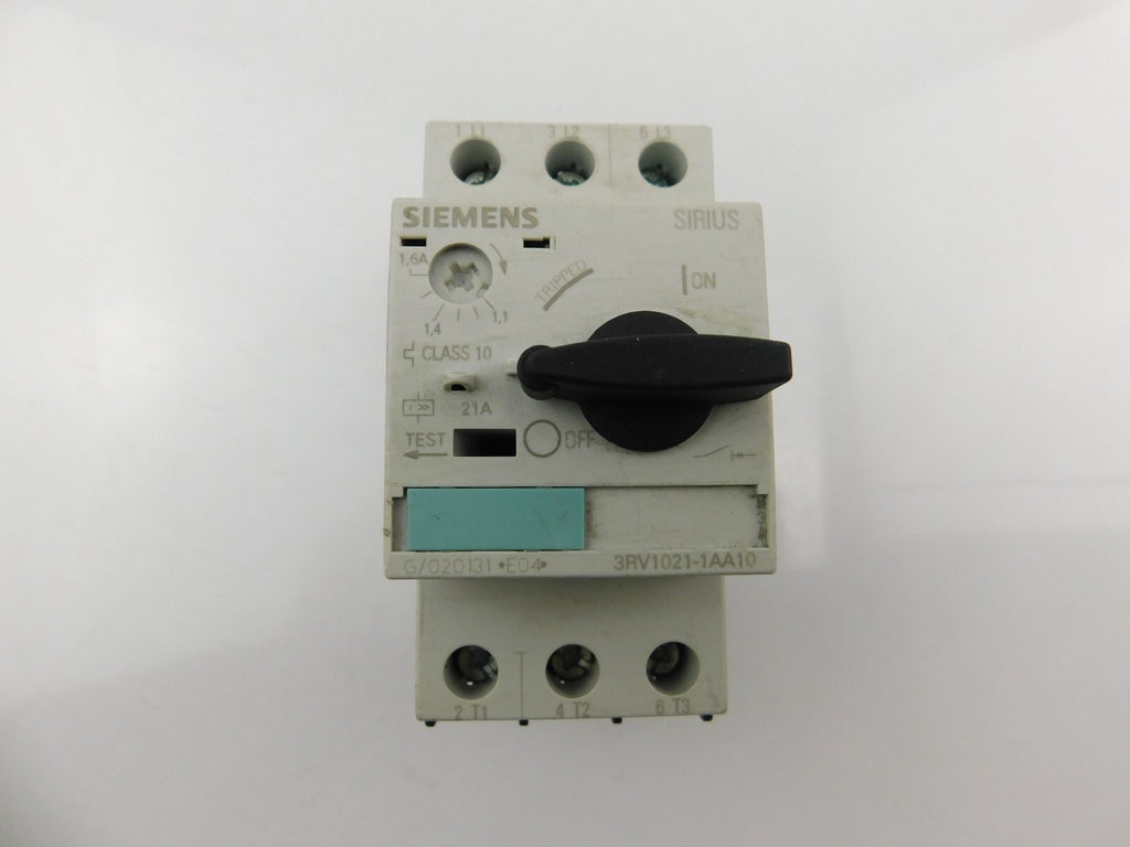 SIEMENS SIRIUS Leistungsschalter 3RV1021-1AA10 1.6A
