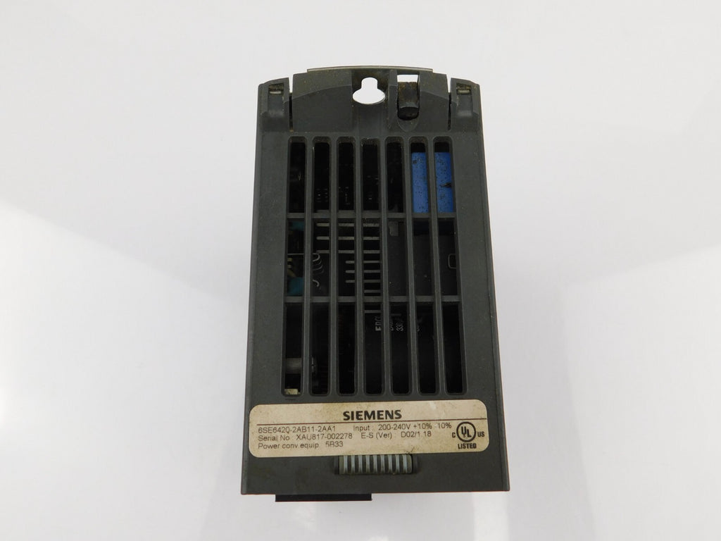 SIEMENS 6SE420-2AB11-2AA1 Input 200-240 +10% -10%