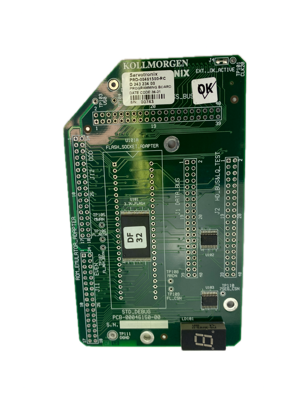 KOLLMORGEN Servotronix PRD-00461500-RC D 243 234 00 PROGRAMMING BOARD