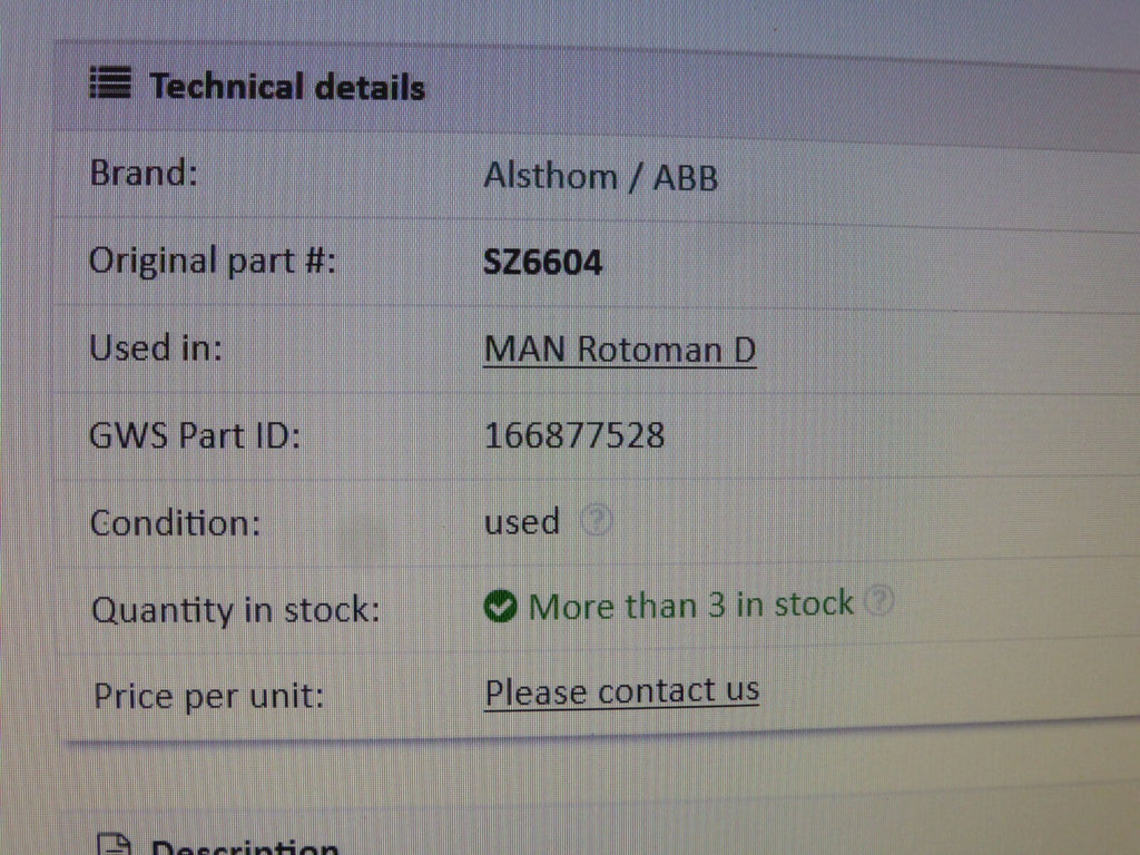 Alsthom / ABB SZ6604, MAN Rotoman D, 166877528