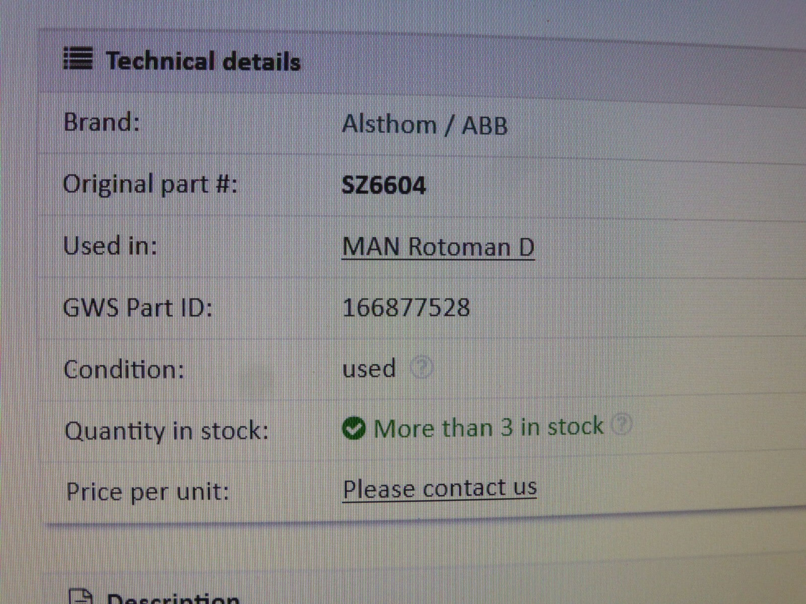 Alsthom / ABB SZ6604, MAN Rotoman D, 166877528
