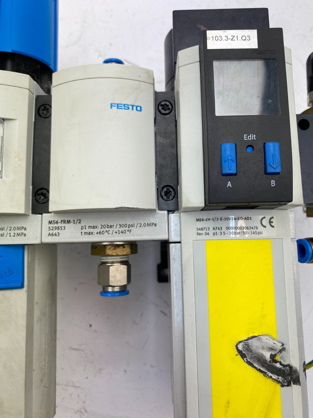 FESTO MS6-SV-1/2-E-10V24-SO-AD1 Wartungseinheit