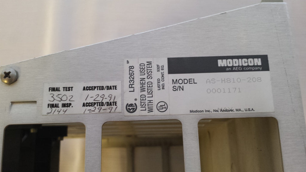 AEG Modicon AS-H810-208 RACK