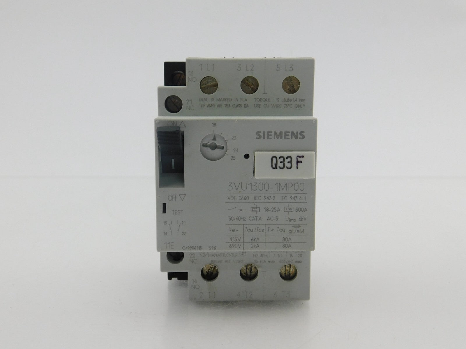 SIEMENS 3VU1300-1MP00 Q33F