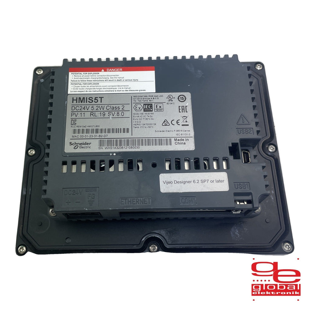 Schneider Electric Harmony HMIS5T  DC24V 5.2W Class 2 PV:11 RL:19 SV:8.0
