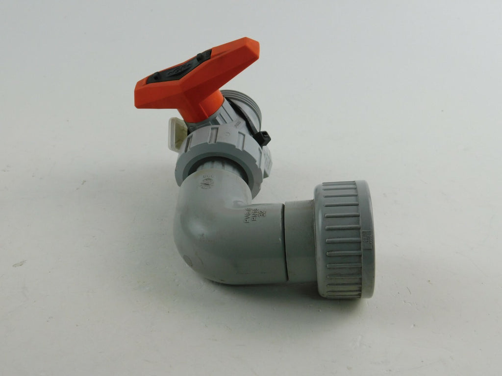 Georg Fischer Kugelhahn Typ 546 DN10 - 15 PVC-C + Bogen 90°   