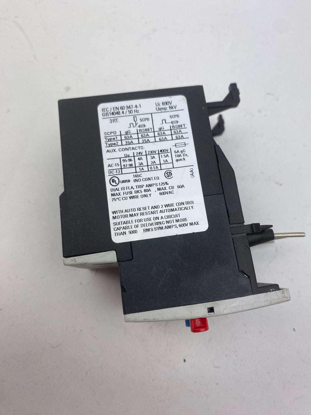 SIEMENS SIRIUS 3RU1126-4CB80