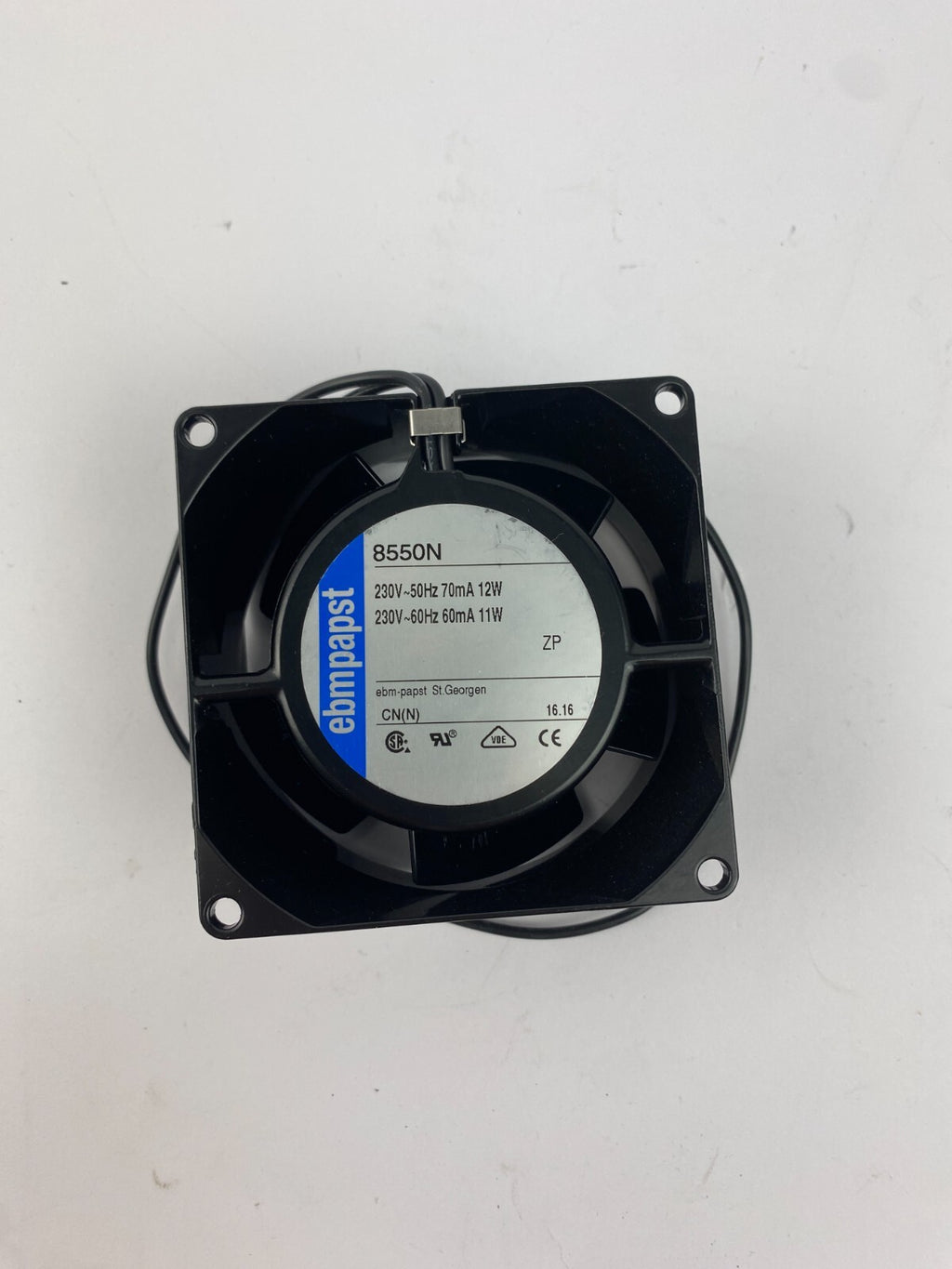ebmpapst 8550N 230V~50Hz 70mA 12W