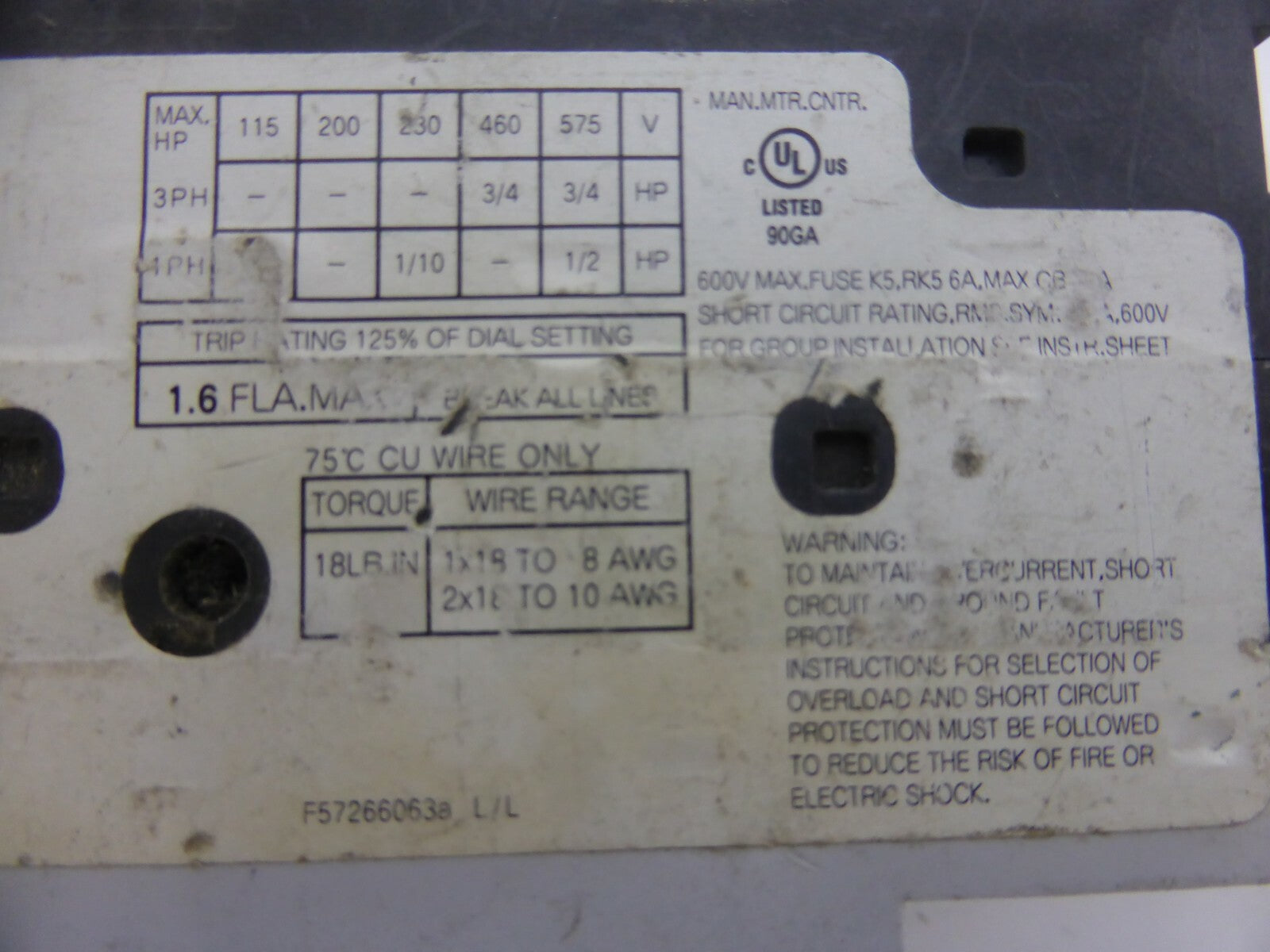 General Electric Motorschutzschalter GPS1BSAF