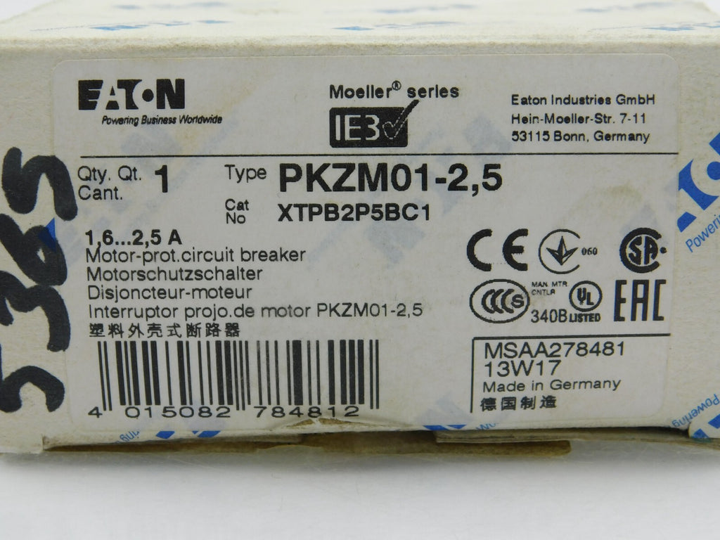 EATON Motorabschalter PKZM01-2,5