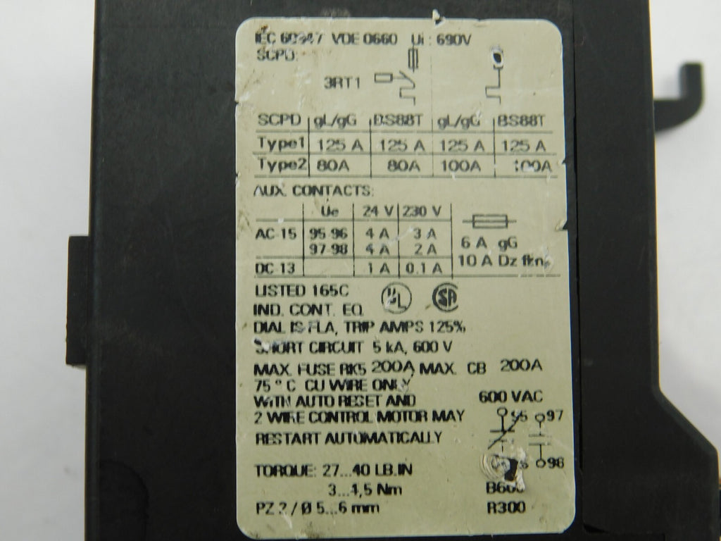 SIEMENS Überlastrelais  SIRIUS 3RU1136-4HB0
