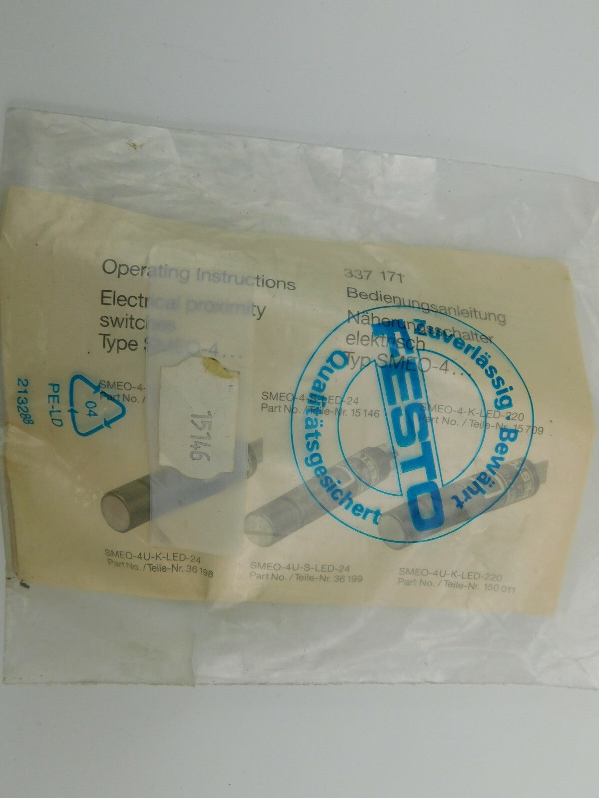 FESTO Näherungsschalter  SMEO-4...337 171