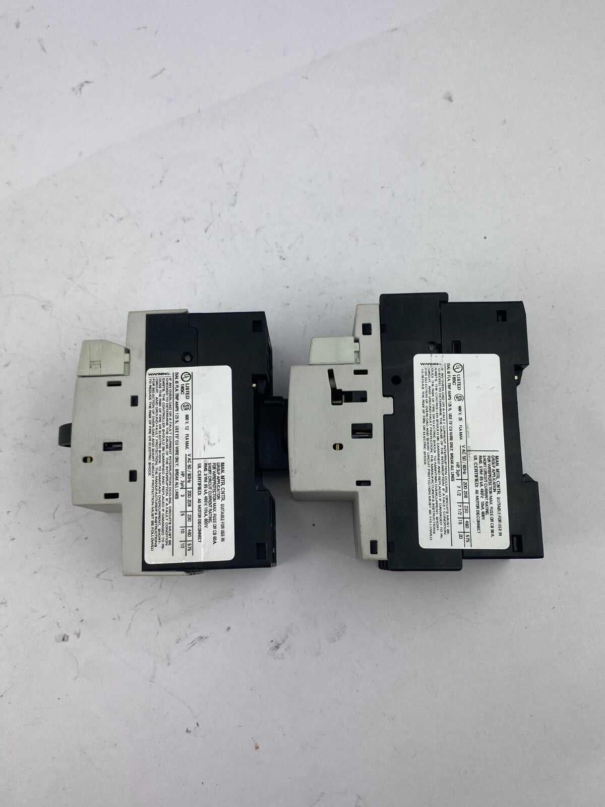 POSTEN...SIEMENS SIRIUS 3RV1021-4DA15 12A +3RV1021-4DA15 25A